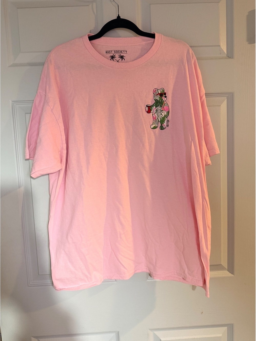 Riot Society pink graphic T-shirt